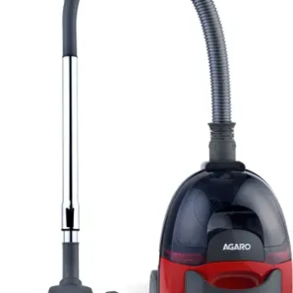 AGARO Primo Bagless Vacuum Cleaner, 1400Watts, Dry Vacuuming, 24 kPa Suction power, Bagless Dry Vacuum Cleaner with Reusable Dust Bag (Grey & Red)