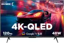 MOTOROLA 140 cm (55 inch) QLED Ultra HD (4K) Smart Google TV 2025 Edition with 5.0 with 48 W speaker, 120Hz Game accelerator, and Dolby Atmos  (55UHDGQMVSAQ)