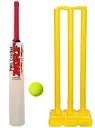 PMG Cricket Bat with PVC Wicket Set & 1 Tennis Ball For (4-7 Years) Poplar Willow Cricket Bat For 6 - 7 Yrs  (0.8 kg)